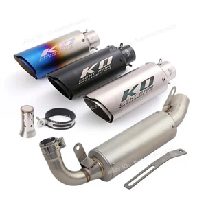 For Aprilia GPR250R GPR250S 2021-2024 Exhaust System Mid Pipe Black Muffler Tips - Picture 1 of 12