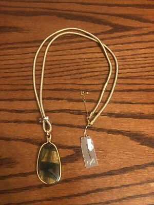 J.Jill ~ NUEVO Precioso Colgante Botella Ojo de Tigre ~ Nuevo con Etiquetas Foto 1 de 4