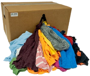 Color Knit Rags - Wiping Cleaning Cloth - 25 LB Box - Picture 1 of 4