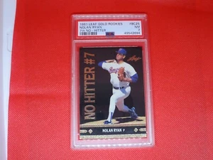 1991 Leaf Gold Rookies Nolan Ryan #BC25 7th No Hitter HOF NM PSA 7 - Bild 1 von 2