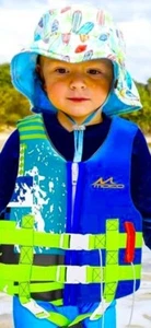 Life Jacket Child Toddler Large MOKO Indigo New Kids 24 to 46 pounds - Picture 1 of 5