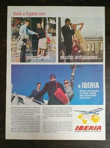 Vintage 1965 Iberia Airlines Spanish Espanol Full Page Original Ad - 721c - Picture 1 of 1
