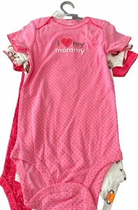NEW-NWT- BABY GIRL  (6 -9Months) 3(BODYSUITS) ONE-PIECES BY CARTER - Picture 1 of 3