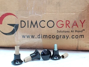 4 Druck/Zug Knopf Phenol Außengewinde 5/16"-18 x 1/2" langer Bolzen (1" Kopfdurchmesser) - Bild 1 von 7