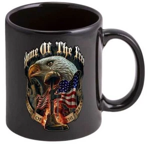 HOME OF THE FREE - EE. UU. ÁGUILA - TAZA DE CAFÉ - TOTALMENTE NUEVA 10 ONZAS MM141CM - Imagen 1 de 1