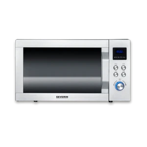 Severin MW 7777 Forno a microonde 3 in 1 da 25 litri, 900 W, nero/acciaio - Foto 1 di 8