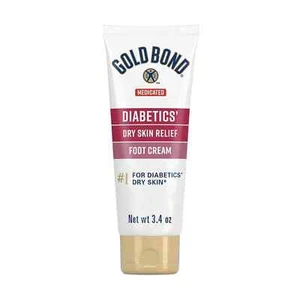 Gold Bond Diabetic Skin Relief FOOT Cream, 3.4 oz ( 2 pack ) - Picture 1 of 9