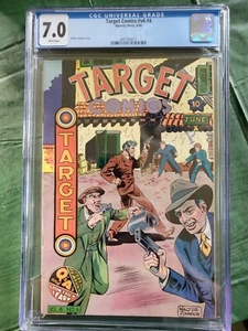 Target Comics Vol. 6 #4 FN+ CGC 7.0 1945 pagine bianche - Foto 1 di 3