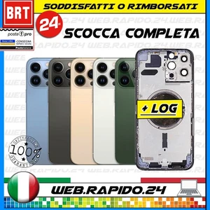BACK COVER SCOCCA POSTERIORE VETRO+FRAME COMPLETA PER APPLE IPHONE 13 PRO - Foto 1 di 1