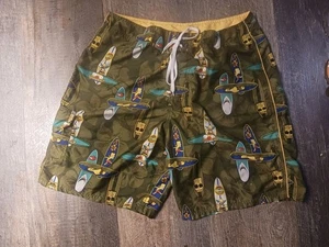 Costume da bagno Simpsons Krusty Jaws Bart ottime condizioni 38 hawaiano 2004 vintage X8 - Foto 1 di 9