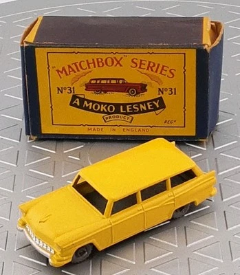 MOKO LESNEY MATCHBOX SERIES Nº31 American Ford Station Wagon con caja Nuevo de Lote Antiguo Foto 1 de 4