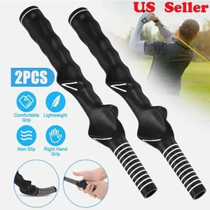 1/2 Stück Rechtshand Golf Schwung Trainingsgriff Standard Lehrmittel Aufwärmtrainer - Bild 1 von 15