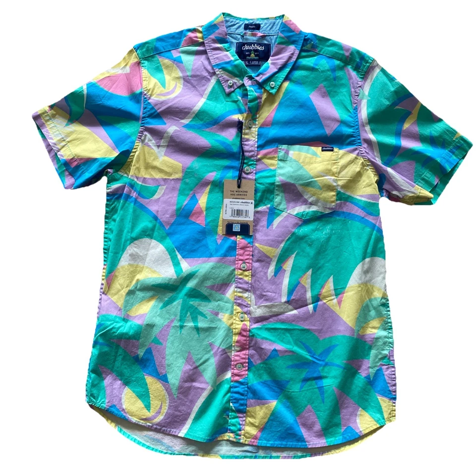 Chubbies Men’s Shirt "The Surfside" Friday Shirt Men's Size Large