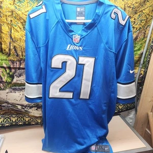 BNWT (Very Rare Vintage) DETROIT LIONS NFL On Field  NIKE jersey #21 BUSH 2xl - Picture 1 of 10