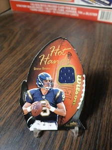 2003 Fleer Showcase Drew Brees Die-Cut Jersey Relic Patch SP 186/599 - Picture 1 of 6
