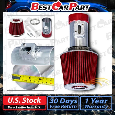 BCP RED 2006-2011 Mercury Milan 3.0L V6 Sport Ram Air Intake Kit w/Filter - Image 1 of 4
