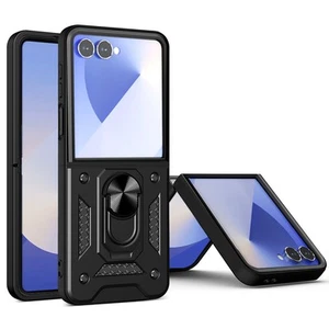 For Samsung Galaxy Z Flip 7 6 5 Case with Ring Stand Shockproof Heavy Duty Cover - Picture 1 of 57