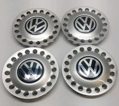 🤑 1998-05 Volkswagen Bug Beetle Wheel Center Caps Set Of 4 Oem #1C0 601 149 A  - Image 1 of 4