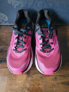 Hoka One One Trainers Womens Size UK 4 Clifton Pink Road Running Gym Shoes - Picture 1 of 8