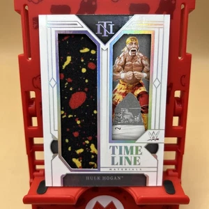 Hulk Hogan 2024 National Treasures WWE Timeline Materials Holo Silver /25 Patch - Picture 1 of 8