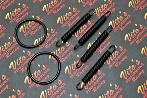 NEW Banshee pipe springs + exhaust o-ring gasket kit exhaust FMF Toomey BLACK - Picture 1 of 2