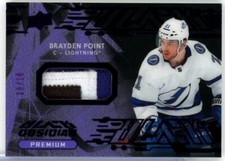 2019-20 UD Black Obsidian Jerseys Patch Purple #OJBP Brayden Point PATCH /10