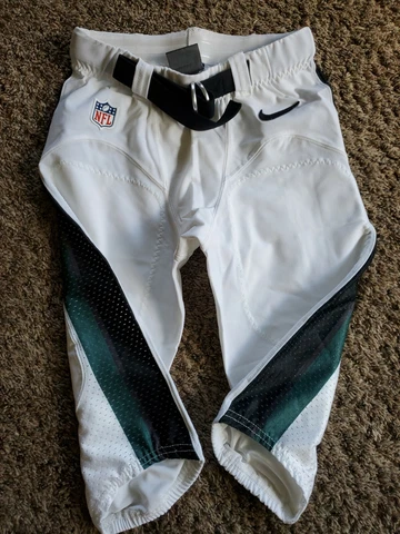 Philadelphia Eagles Team Issued Nike NFL Jersey Pants with Belt Sz 30 Game White Cover