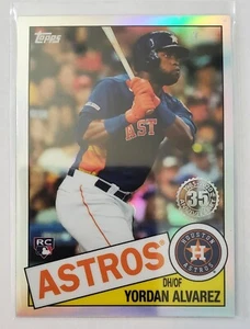 2020 Topps Chrome Yordan Alvarez RC #85TC-4 1985 35th Anniversary - Picture 1 of 2