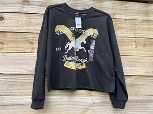 NWT Yellowstone Dutton Ranch Montana Graphic Sweatshirt Size XL - Picture 1 of 7