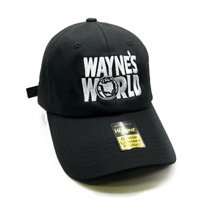 Waynes World Dad Hat Strapback (Black) - Picture 1 of 1
