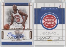 2016-17 Panini National Treasures Penmanship Bronze /25 Sean Elliott #21 Auto