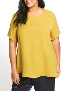 NEW PLUS SIZE LADIES JERSEY BACK DIPPED HEM TOP MARKS & SPENCER 18 20 22 24 26 2 - Picture 1 of 4