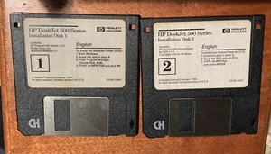 hp Deskjet 500 Series Installation Disks 3.5” Floppy Disks - Picture 1 of 1