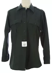 FLYING CROSS Women's Forest Green LS Poly Uniform Shirt #UD12036 Sz 44 Long NEW - Picture 1 of 2