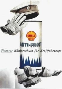Original vintage poster SHELL ANTI-FROST AUTOMOBILE 1961 - Picture 1 of 1