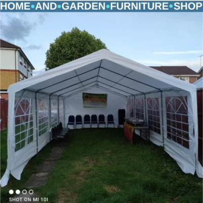 GAZEBO 8mx4m Heavy Duty Marquee Party Tent Steel Frame Waterproof Outdoor Event Shelter