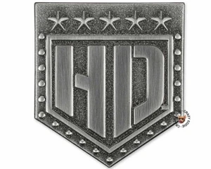 Harley Davidson® H-D Badge 2D Die Cast Pin Antique Finish Vest Jacket Pin - Picture 1 of 4