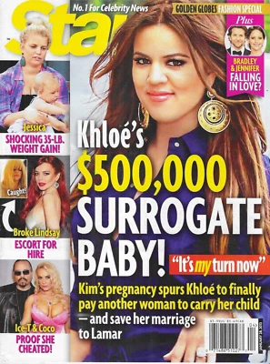 Star Magazine Khloe Kardashian Jessica Simpson Lindsay Lohan Ice-T Coco 2013 - Imagem 1 de 4