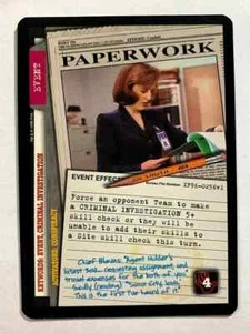 PAPERWORK 1996 X-Files CCG Uncommon HP #XF96-0256 v1 - Picture 1 of 2