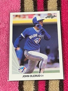 1990 LEAF RC #237 JOHN OLERUD BLUE JAYS STARS NMMT VINTAGE ROOKIE CARD! - Photo 1 sur 2