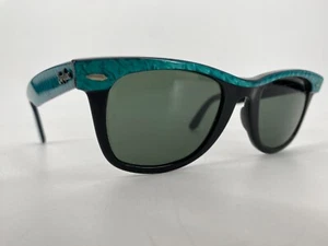 * LUNETTES DE SOLEIL RAY BAN WAYFARER années 90 STREET NEAT ELECTRIC GREEN JADE TURQUOISE W0522 - Photo 1/11