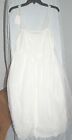 Vintage Nightgown Mojud Lingerie White Embroidered Ribbon Sz 38 Knee Length NEW