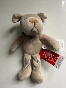 Russ Berrie Homer Floppy Puppy Dog Plush Soft Toy Comforter Beanie 8" ***NEW” - Picture 1 of 2