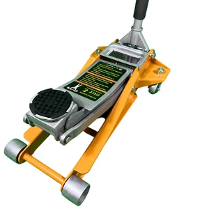 3 TON LOW PROFILE TROLLEY JACK 85MM-470MM, INC 1-NON SLIP & 1 SILL PUCK, 3000KG - Picture 1 of 15