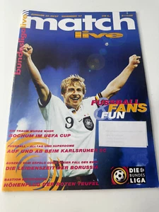 Match Live Fussball Ultra Hooligan Magazin #22 08/1997 Jürgen Klinsmann Bochum - Bild 1 von 4