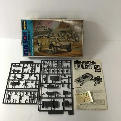 Hasegawa, Kubelwagen & BMW , Side Car, Parts, Model . Scale ￼1/72 - Image 1 of 4