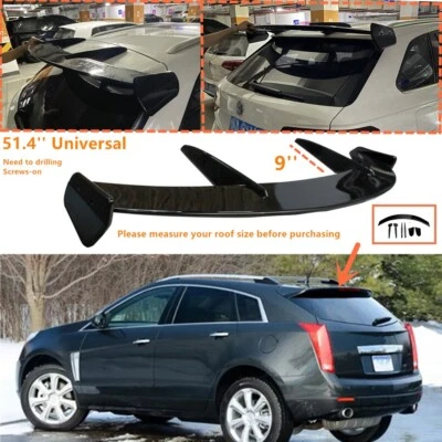 FITS 2010-2016 CADILLAC SRX REAR ROOF AIRPLANE LIP SPOILER WING 51.4'' UNIVERSAL - Image 1 of 4