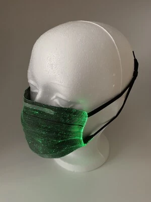 Cubierta facial LED PM2.5 filtro USB ajustable multicolor disfraz máscara iluminada Foto 1 de 4