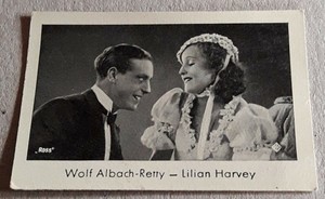 LILIAN HARVEY & WOLF ALBACH-RETTY Portrait Photo - Trading Card #713