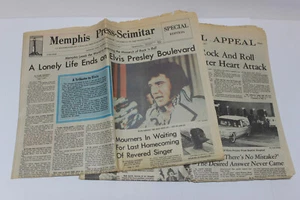 Memphis Press-Scimitar Newspaper, Elvis Death, August 17 1977, *See Desc* - Picture 1 of 15